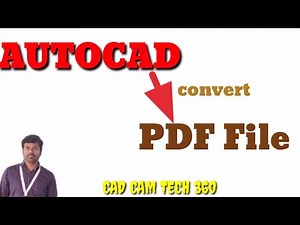 How to convert Auto cad file in to PDF || Convert auto cad to PDF
