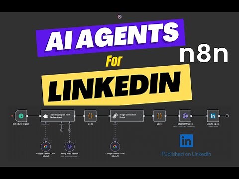 Automatic Post on LinkedIn using n8n | AI Agents for LinkedIn