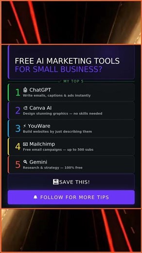 Top 5 FREE AI Marketing Tools for Small Business in 2026 🤖