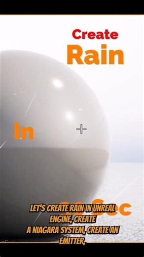 Real-Time Rain in Unreal Engine with Niagara (Under 30 Seconds) #shorts #niagara #tutorial