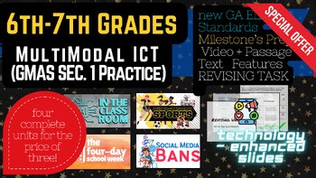 Ultimate Bundle | GA Milestones Grades 6-7 ELA Review | Multimodal Tasks