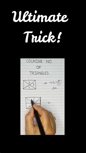 Triangle Hack: Learn The FASTEST Way to Count Them All! 🔺 | #maths #mathstricks #mathematics #jee