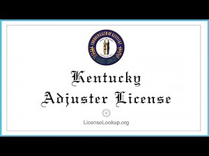 Kentucky Adjuster License - What You need to get started #license #Kentucky