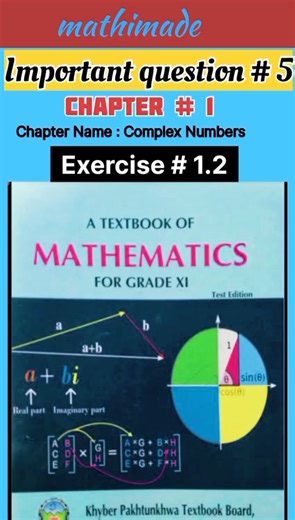 #maths #mathshorts #mathematics #complexnumbers #1styearmath #exercise 1.2