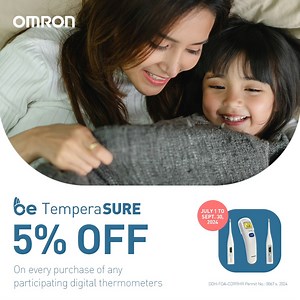 1.7K reactions · 12 shares | Take care of your health this rainy season by getting a precise #OMRON Thermometer. Enjoy a 5% discount when you buy select digital thermometers from July 1 to September 30, 2024. Add to cart now: https://www.tiktok.com/@omronhealthcare.ph #BeSurewithOMRON | Omron Healthcare | Facebook