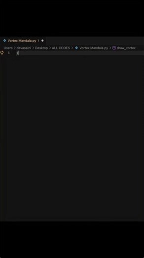 Python Turtle Star Vortex Mandala Animation#Shorts #programming#tech#developer #coding