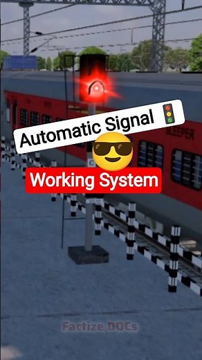 How automatic signalling system works in Indian Railways #train #railway #facts