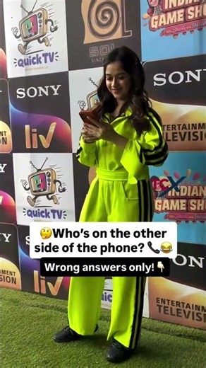 Jannat Zubair spotted on the sets of Sony Entertainment Television’s Indian Game Show. ✨🎬.