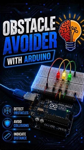 Obstacle Avoider Project using Arduino UNO | Simple project | ASMR