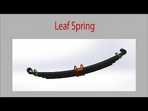 Design Leaf Spring in Solidworks I Parts I Assembly I Solidworks I Tutorial I Beginner I Exercise