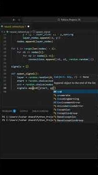 INSANE AI Neural Network Animation 🤖 #coding #python #pythonprogramming #ai #artificialintelligence