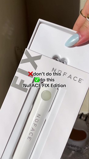 The FIX is the perfect tool for instantly smoothing fine lines and wrinkles around the eyes, lips, and forehead🙌💫 #nuface #nufacefix #eyewrinkles #microcurrent #nufaceroutine #nufacetutorial #nufacefacial #wrinklereducer