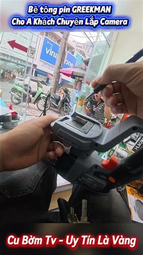 Greekman concrete drill for a client who specializes in installing CCTV cameras.