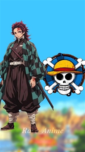 🔥 Tanjiro Kamado vs Straw Hats | Demon Slayer vs One Piece | Anime VS Shorts #anime #vs #kny #shorts