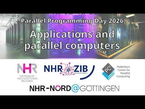 PPD 2026 (1/5) - Applications and parallel computers