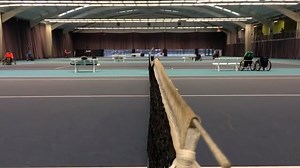 At the Dan Maskell Tennis Centre for the Loughborough Wheelchair Tennis Open. | BBC Leicester