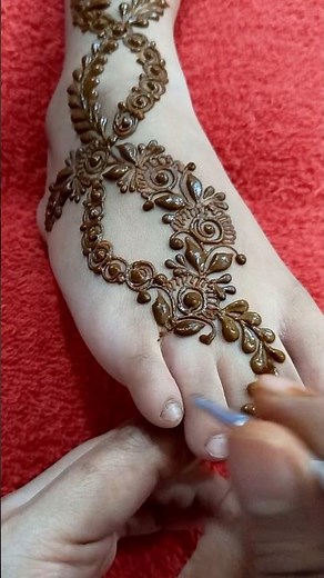 Simple Arabic mehedi Design #mehndi #henna #dubai #style #fashion #song #mehandi #farheenscreation