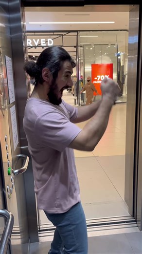 Elevator Encounter: Shopping Mall Adventures