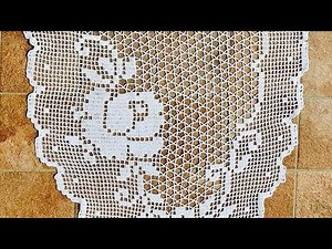 How to Make a Gorgeous Filet Crochet Doily:Beginner-Friendly Tutorial/tablecloth runner(Part38)