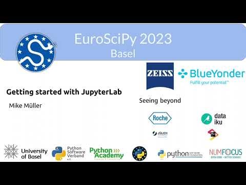 EuroSciPy 2023 - Getting started with JupyterLab