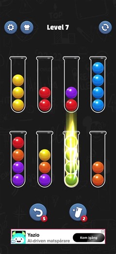 Ball Sort Puzzle Level 007 🧩 #ballsortpuzzle