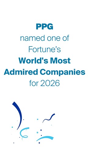 We’re #PPGproud to be named one of Fortune’s World’s Most Admired Companies for the 18th year in a row. We earned strong recognition for our global competitiveness, people management and social responsibility. This achievement reflects the hard work of our teams around the world who show up every day to protect and beautify the world and make a difference for our customers and communities. #ProtectandBeautify #MostAdmiredCompanies | PPG