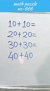 MATH PUZZLE🧩 666 #mathpuzzle #math #maths #mathematics #brainteaser #mathskills #mathpuzzles #puzzle #mathproblems #mathematician #riddles #brainteasers #mathematical #puzzles #numberpuzzle #iq #mathtricks #brainpower #smart #logicpuzzles #iqtest #numbers #genius #mathisfun #riddle #mathteacher #testyourmind #quiz #logicalpuzzles #mathstudent Credit👉 TITLE: BINK BINK ( Prod. Byd. Higgs ) Artist : Alan avry Link : https://business.facebook.com/creatorstudio/?tab=fm_sound_collection&sound_collec