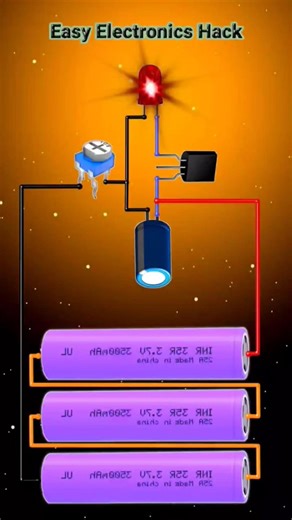 10K Variable Resistor Se Blinking LED Flasher Circuit 💡 | Easy Electronics Hack