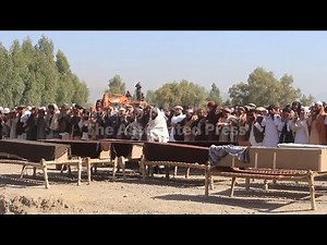 Reactions and funeral prayers in Afghanistan for victims for suspected Pakistani border strikes