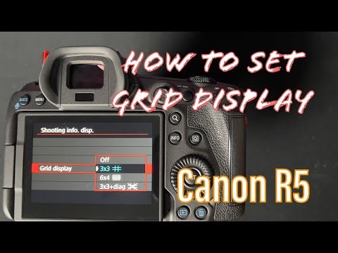 How to set Grid Display | Canon R5 | Settings