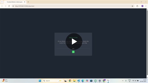 #day14 #frontendmentor #100daysofcode #javascript #fetchapi #advicegenerator #responsivedesign #webdevelopment #frontenddeveloper #uidesign | Praveen E