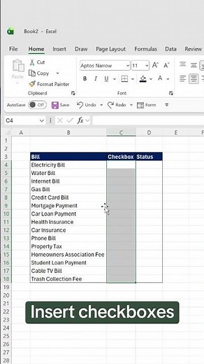 How to create an interactive bill tracker. ✅
