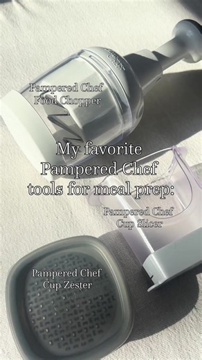 Meal Prep 🤝 Pampered Chef Shop now at the link in our bio! #PamperedChef #PamperedChefConsultant #PamperedChefLife #FoodChopper #CupSlicer #CupZester