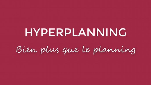HYPERPLANNING Bien plus que le planning