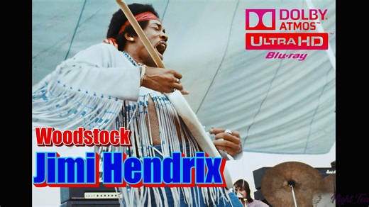 Jimi Hendrix【神之Solo~教科书】Woodstock音乐节 全新重制！1969年 4K60帧杜比全景声极限音画质欣赏！