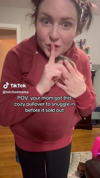 Get the Latched Mama Harbor Snap Nursing Pullover Before It Sells Out!