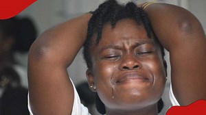 Side chick in disbelief after discovering her man has another baby mama