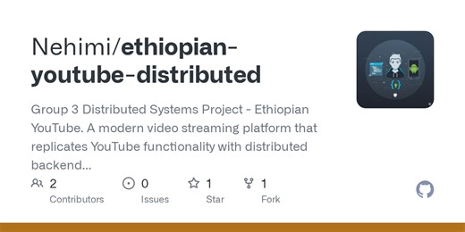 ethiopian-youtube-distributed/src/main/java/server at main · Nehimi/ethiopian-youtube-distributed