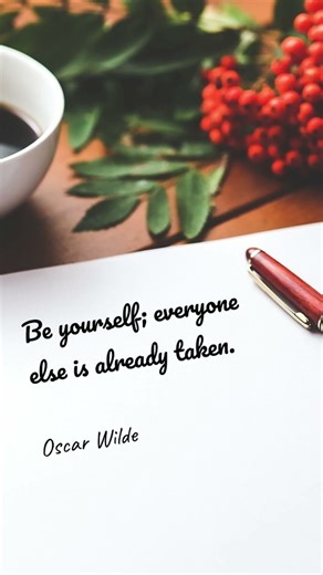 Be yourself
