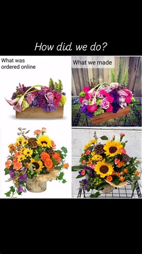 What was ordered vs what we made. How do you think we did?#flowers #orderedvsreceived | Century Floral