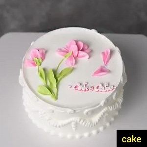Pink flower cake cake | Cake Videos