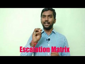 Escalation Matrix!!! The real meaning & purpose of it👍👍👍