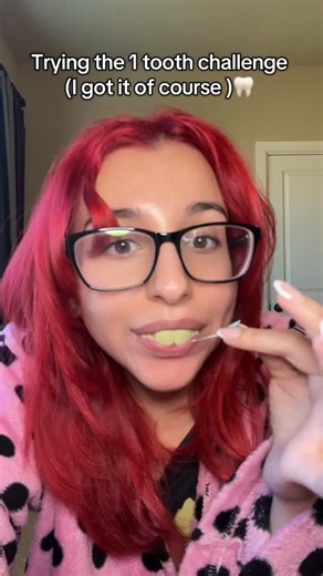 @anxiety__doll on Instagram: "Trying the one tooth challenge #tooth #teeth #viral #fyp #foryou"