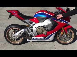 2017-19 Honda CBR1000RR SP2 Stock vs Yoshimura Alpha T slip-on