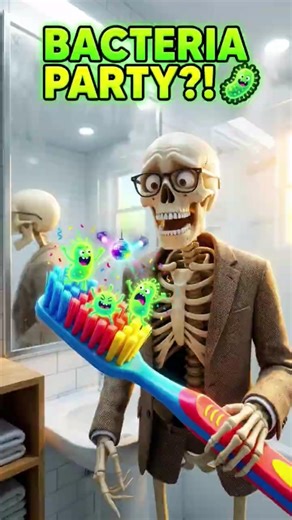 The Secret BACTERIA PARTY in Your Mouth! 😱🦷 #shorts