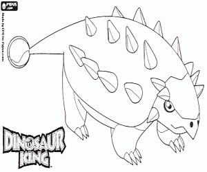 Saika, a dinosaur from Dinosaur King coloring page printable game