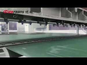 High speed Curtain Coating on MDF board high glossy finishing