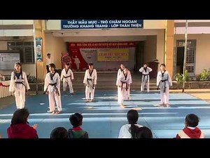 Biểu diễn sơ kết Trường THCS Phước Ninh ( CLB Taekwondo PNI, Dương Minh Châu, Tây Ninh )