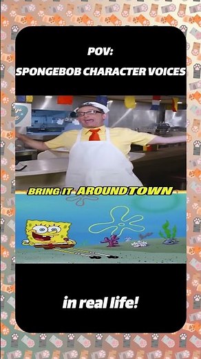 SPONGEBOB CHARACTER VOICES in Real life