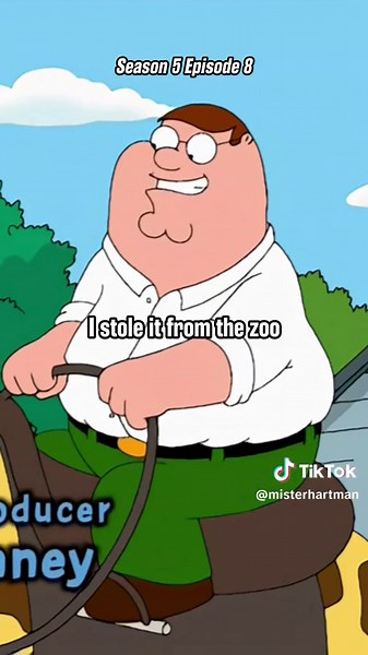 Peter Steals a Giraffe from the Zoo! Funny Peter Griffin Moment